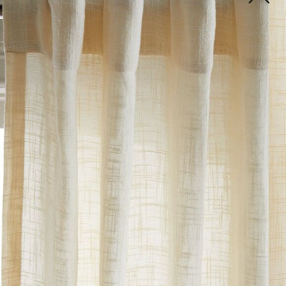 Quince Cotton Sheer Curtain Set (Set of 2) Ivory
NWOT 48 x 108 - Picture 2 of 9